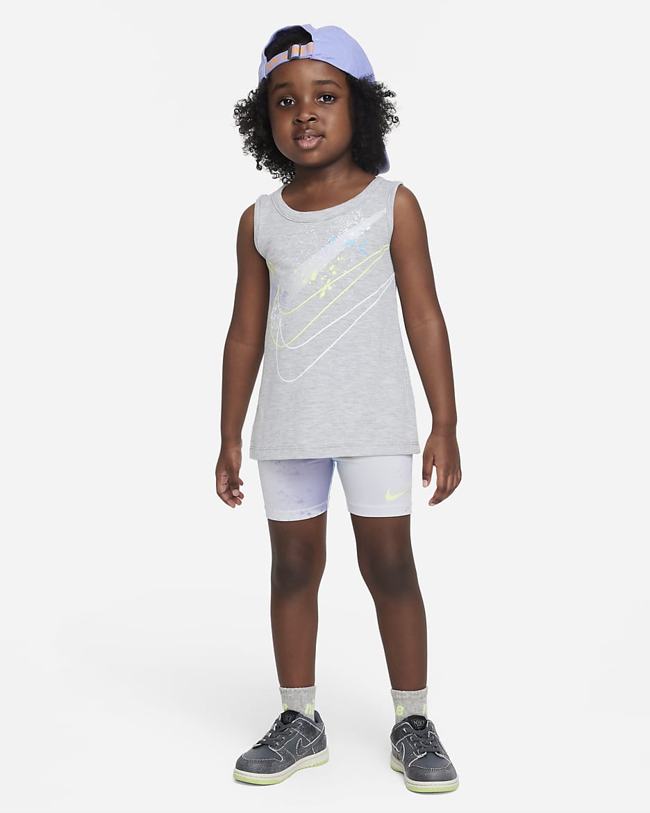 Nike "Just DIY It" Bike Shorts Set Toddler 2-Piece set - Photon Dust