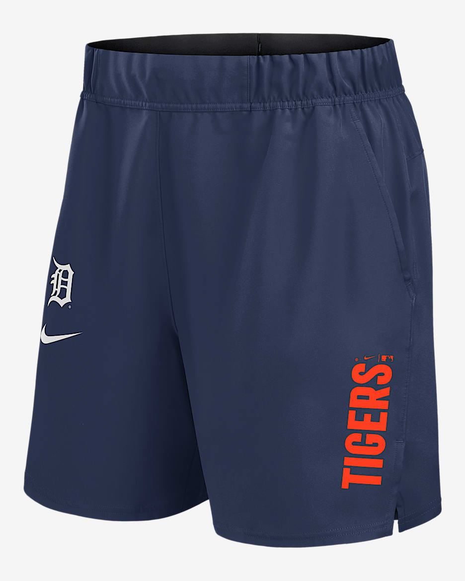Shorts Nike Dri-FIT de la MLB para hombre Detroit Tigers Victory - Azul marino
