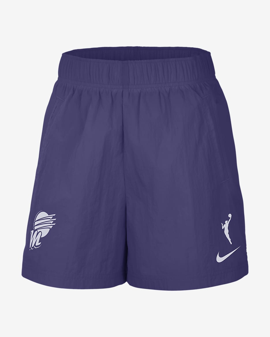 Phoenix Mercury Essential Women's Nike WNBA Repel Woven Shorts - New Orchid/White