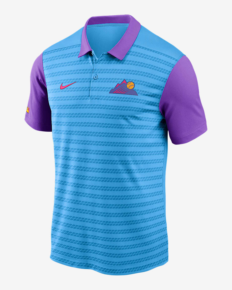 Colorado Rockies Authentic Collection City Connect Victory Men's Nike Dri-FIT MLB Polo - Grey