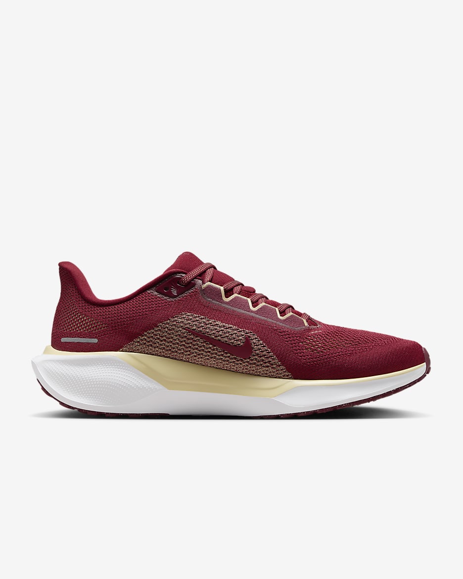 Florida State Pegasus 41 Men's Nike College Road Running Shoes - Team Maroon/White/Team Gold/White