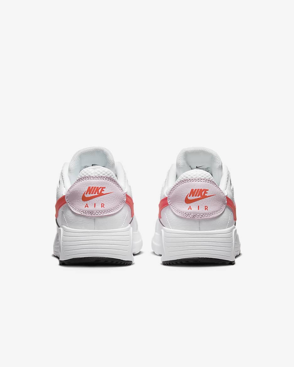 Nike Air Max SC Women's Shoes - White/Pink Foam/Light Laser Orange/Bright Crimson