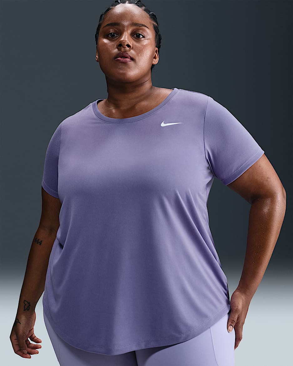 Playera para mujer (talla grande) Nike Dri-FIT - Amatista empolvado