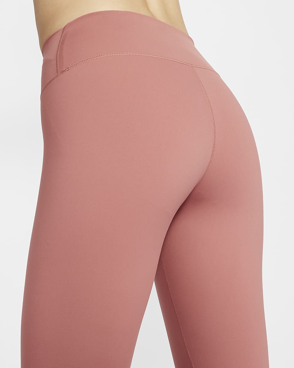 Nike One Women's High-Waisted 7/8 Leggings - Canyon Pink/Black