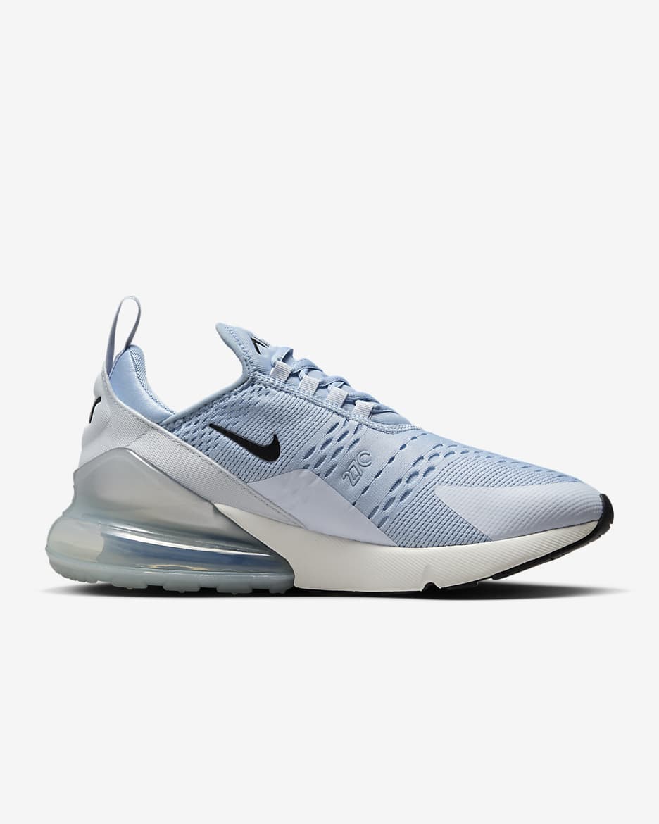 Nike Air Max 270 Women's Shoes - Light Armory Blue/Football Grey/Summit White/Black