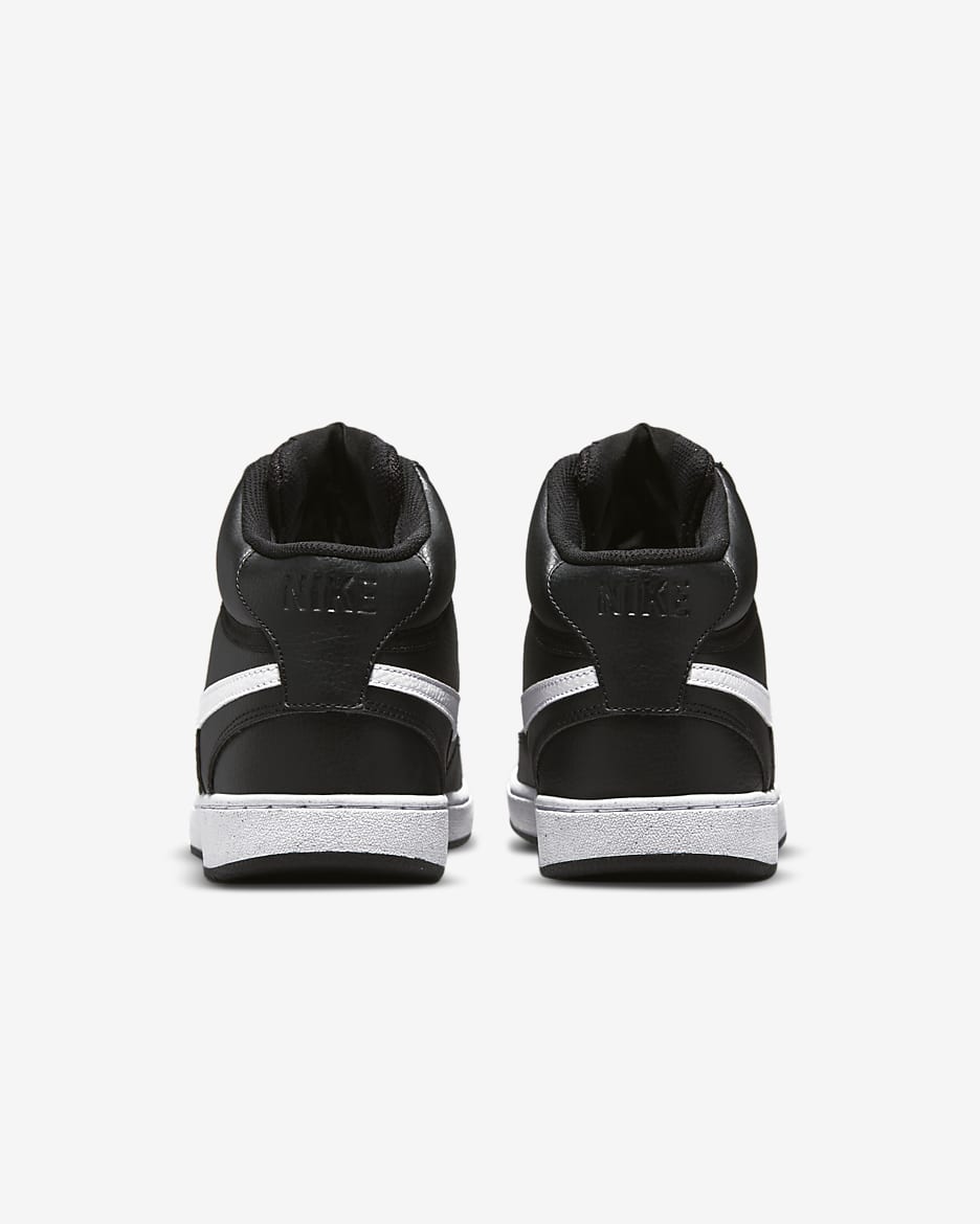 Nike Court Vision Mid Next Nature Men's Shoes - Black/Black/White