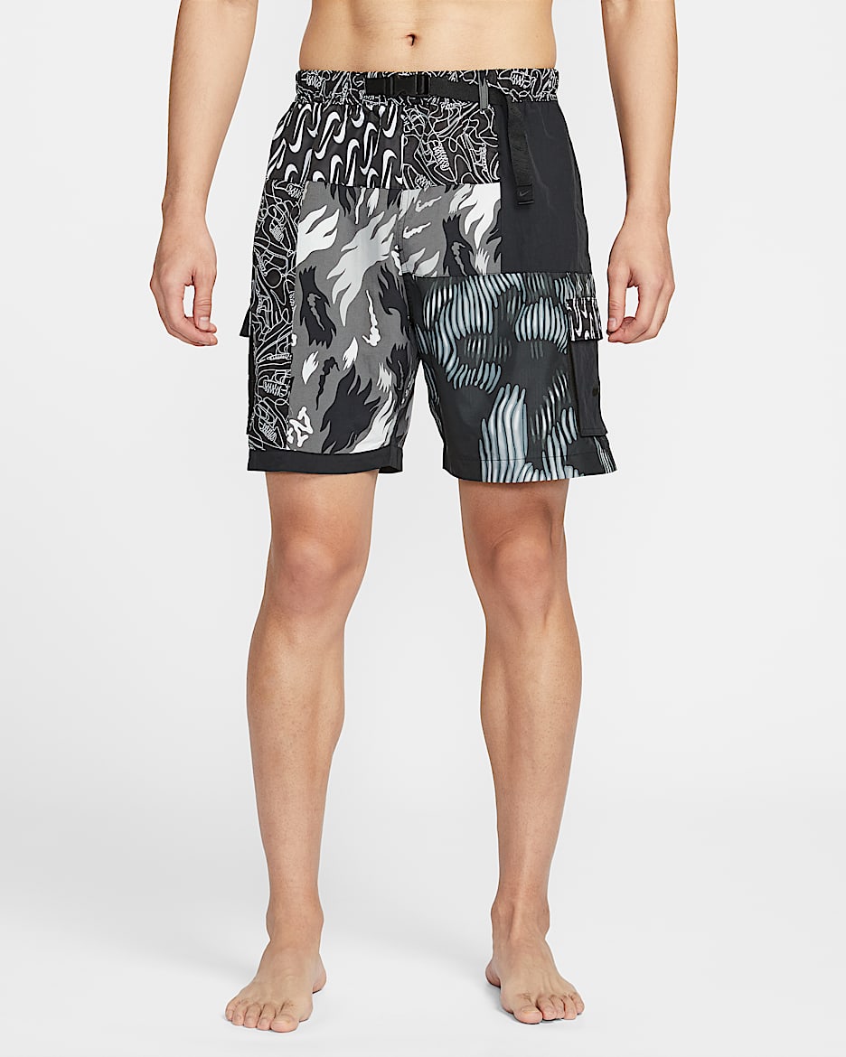 Shorts de voleibol de 18 cm para hombre Natación Nike Voyage - Negro