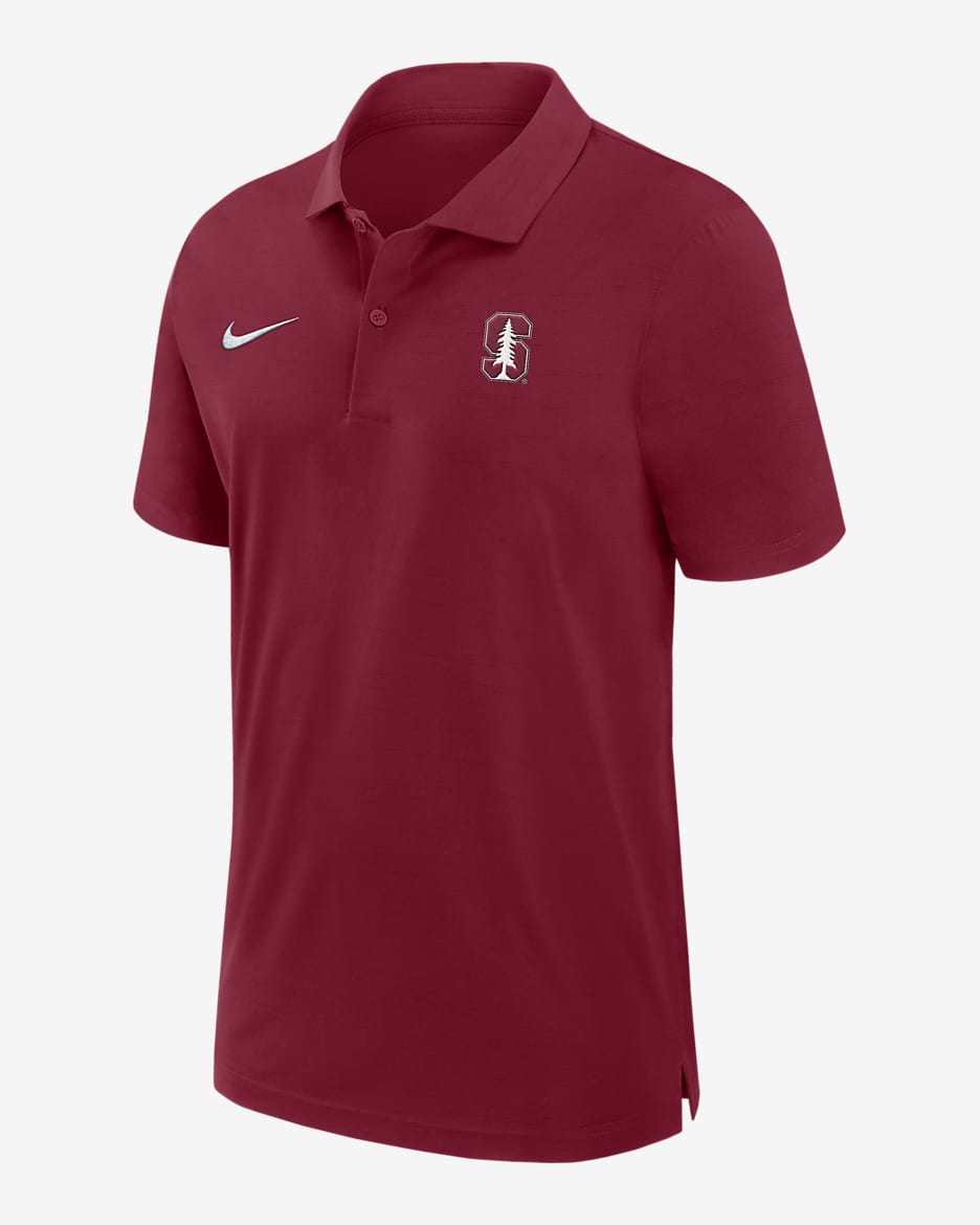 Stanford Cardinal Sideline Men's Nike Dri-FIT College Polo - Crimson