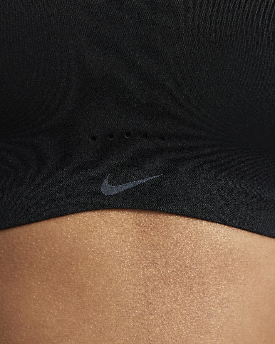 Nike Alate Coverage Women's Medium-Support Padded Sports Bra - Black/Black/Cool Grey