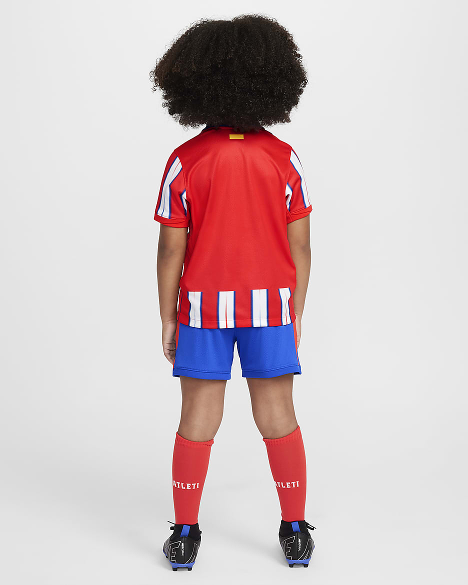 Atlético de Madrid 2024/25 Stadium Thuis Nike driedelig replica-voetbaltenue voor kleuters - Hyper Royal/Light Crimson/Wit