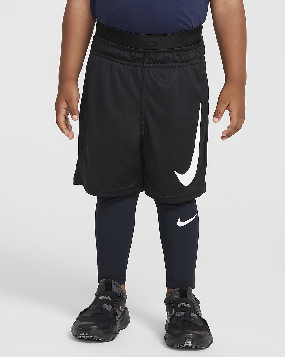 Mallas infantiles Nike Dri-FIT Pro - Negro