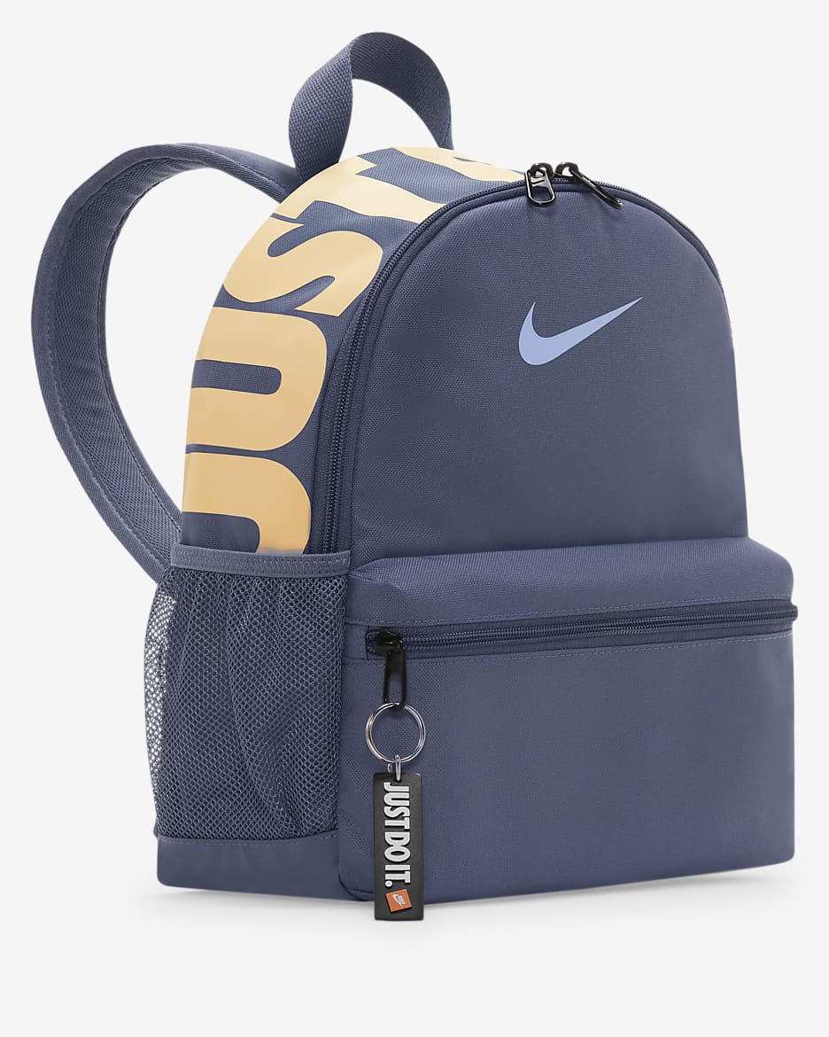 Nike Brasilia JDI Kids' Mini Backpack (11L) - Diffused Blue/Cobalt Bliss/Pale Vanilla