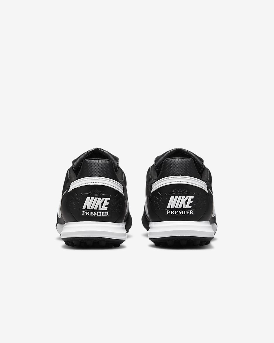 Nike Premier 3 TF Low-Top Football Shoes - Black/White