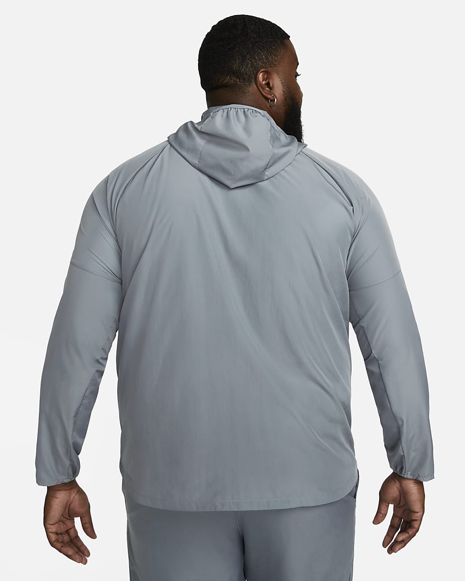 Veste de running déperlante Nike Miler pour homme - Smoke Grey/Smoke Grey