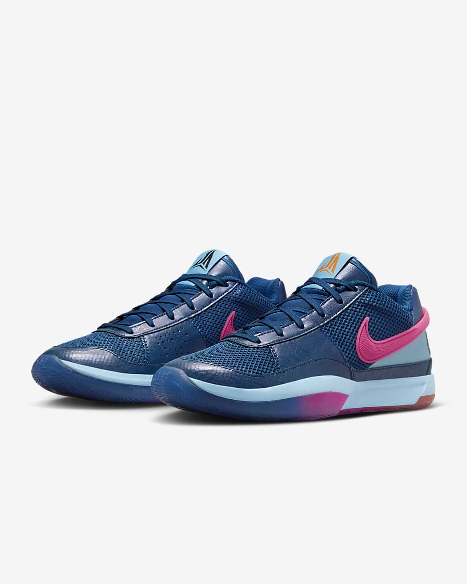 Ja 1 "NYx NY" Basketball Shoes - Court Blue/Aquarius Blue/Black/Hyper Pink