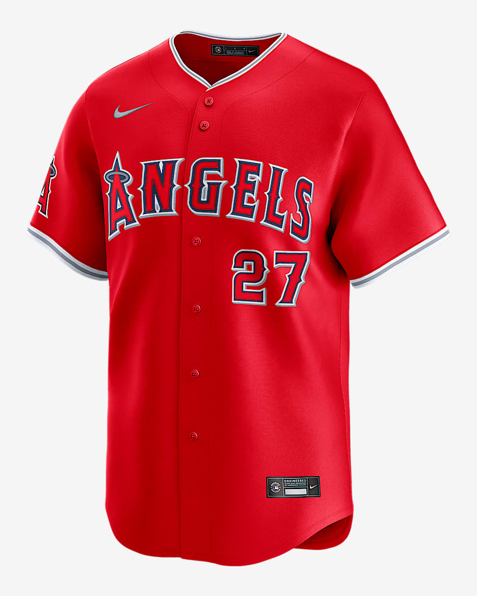 Mike Trout Los Angeles Angels Men's Nike Dri-FIT ADV MLB Limited Jersey - Red