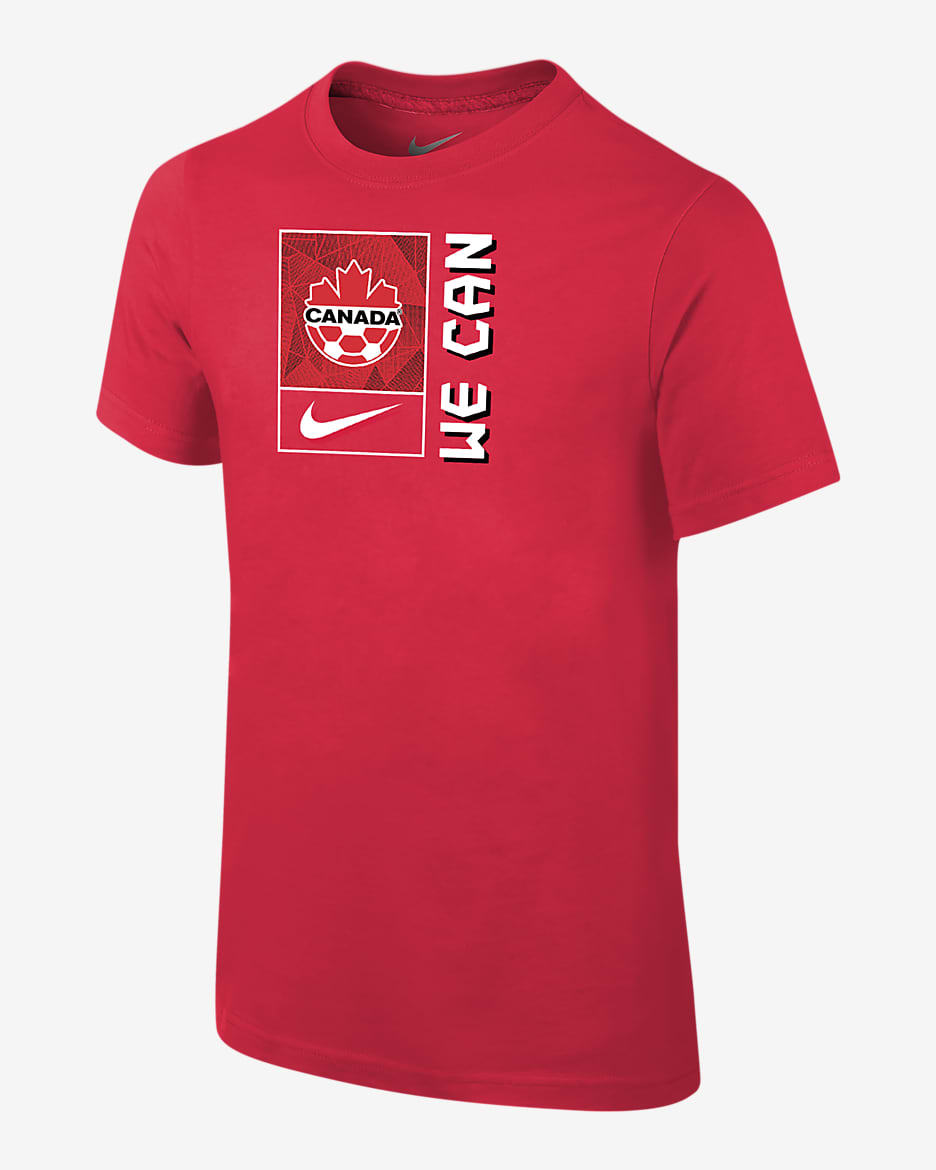 Canada Big Kids' (Boys') Nike Soccer T-Shirt - University Red
