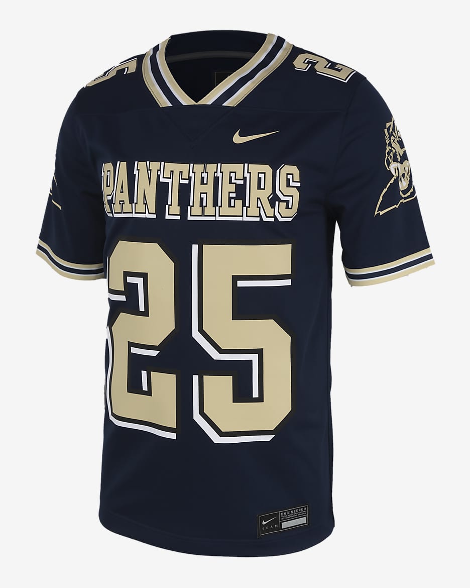 Jersey de fútbol americano universitario Nike Replica para hombre Darrelle Revis Pitt - Azul marino