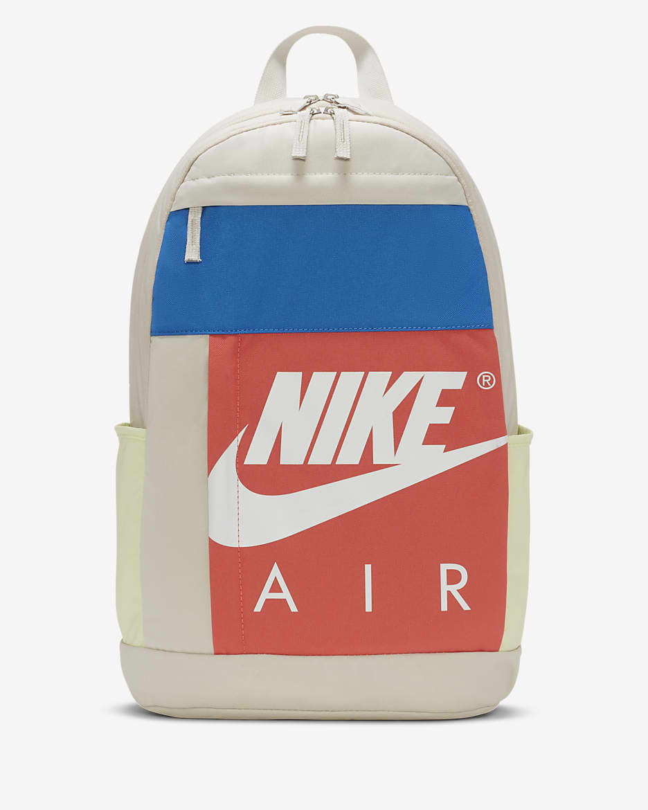 Nike Mochila (21 L) - Light Bone/Magic Ember/Blanco