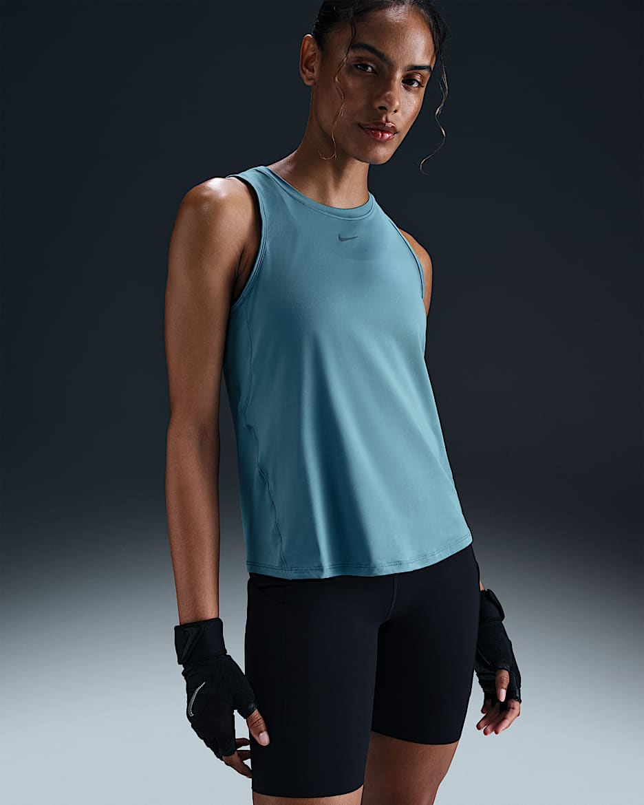 Nike One Classic Women's Dri-FIT Tank Top - Smokey Blue/Black