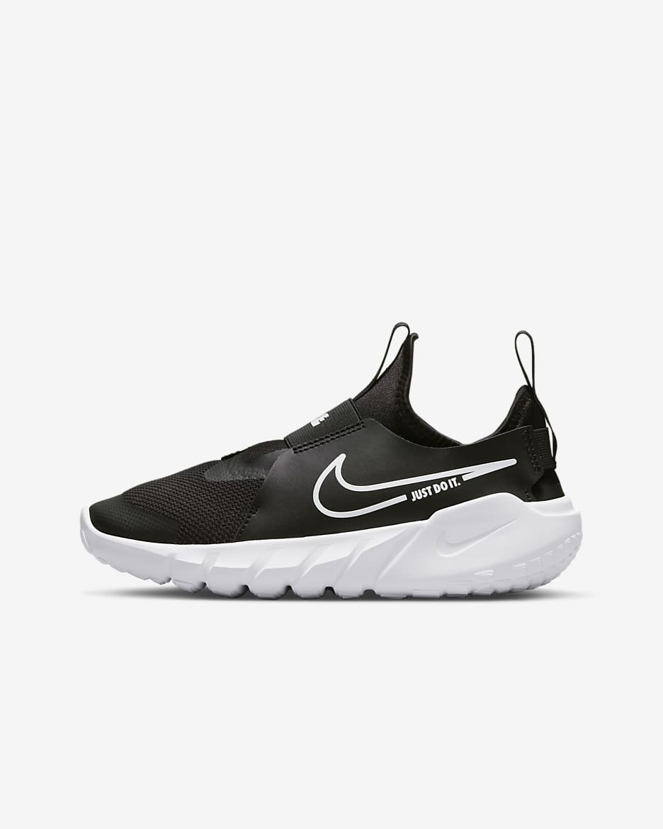 Tenis de correr en carretera para niños grandes Nike Flex Runner 2 - Negro/Azul foto/Oro universitario/Blanco