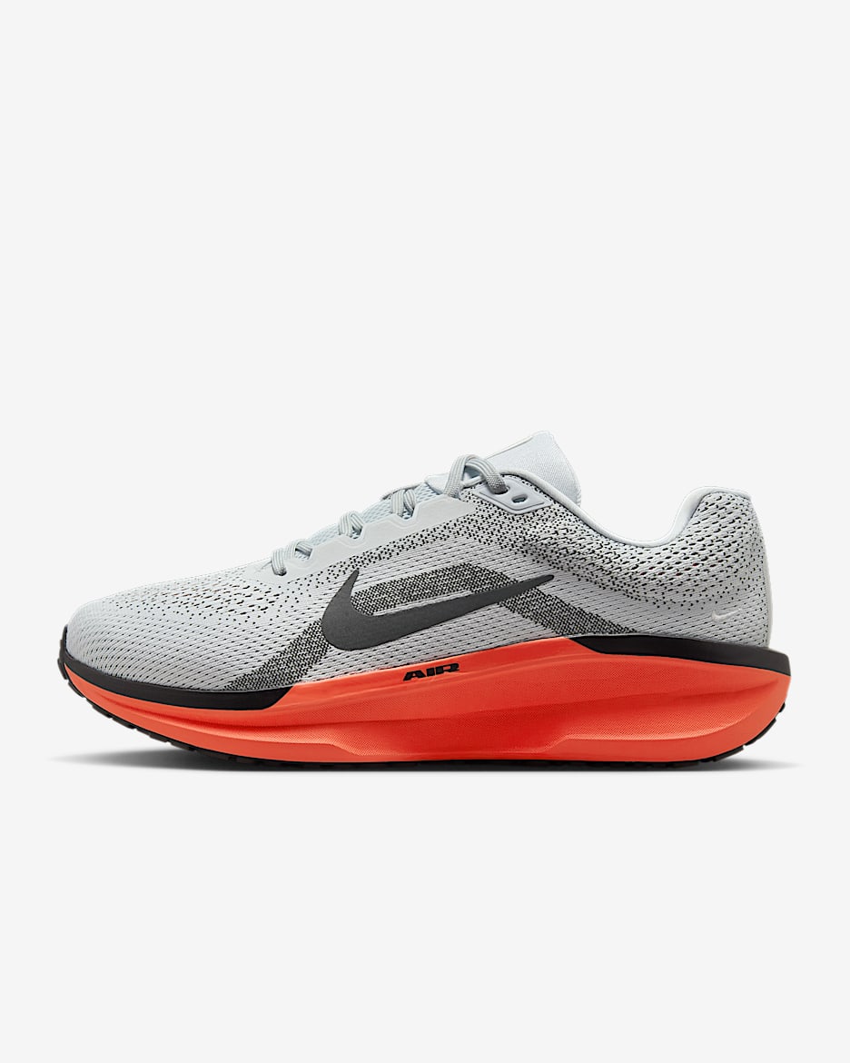 Nike Winflo 11 Men's Road Running Shoes (Extra Wide) - Pure Platinum/Bright Crimson/Vast Grey/Black