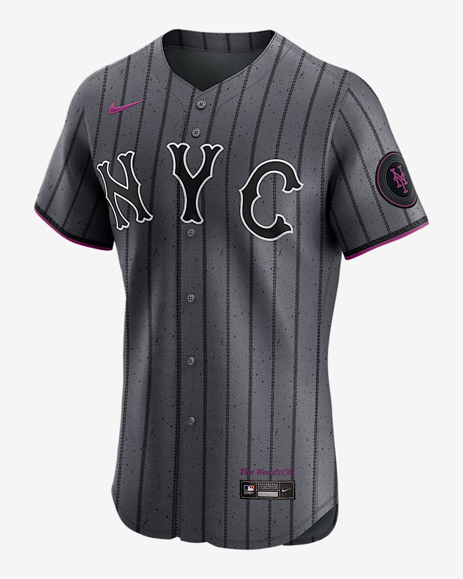 Juan Soto New York Mets Men's Nike Dri-FIT ADV MLB Elite Jersey - Grey