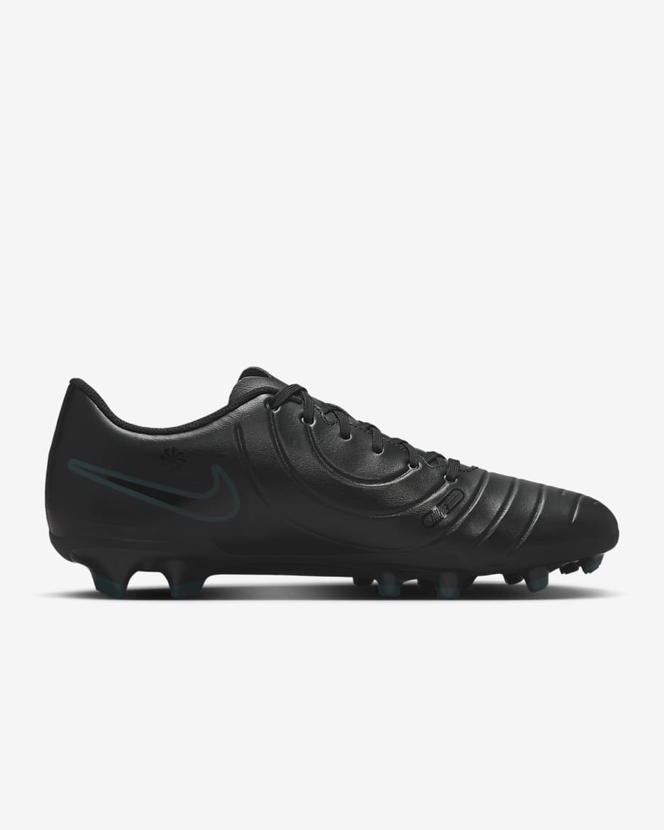 Tacos de fútbol de corte low para terrenos múltiples Nike Tiempo Legend 10 Club - Negro/Jungla intenso/Negro