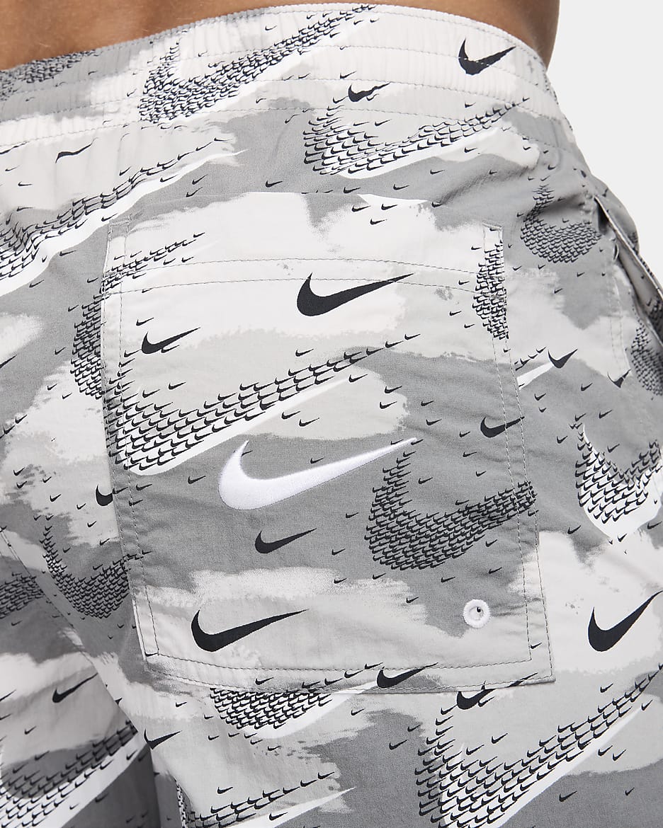 Nike Swim Flock Men's 5" Volley Shorts - Smoke Grey