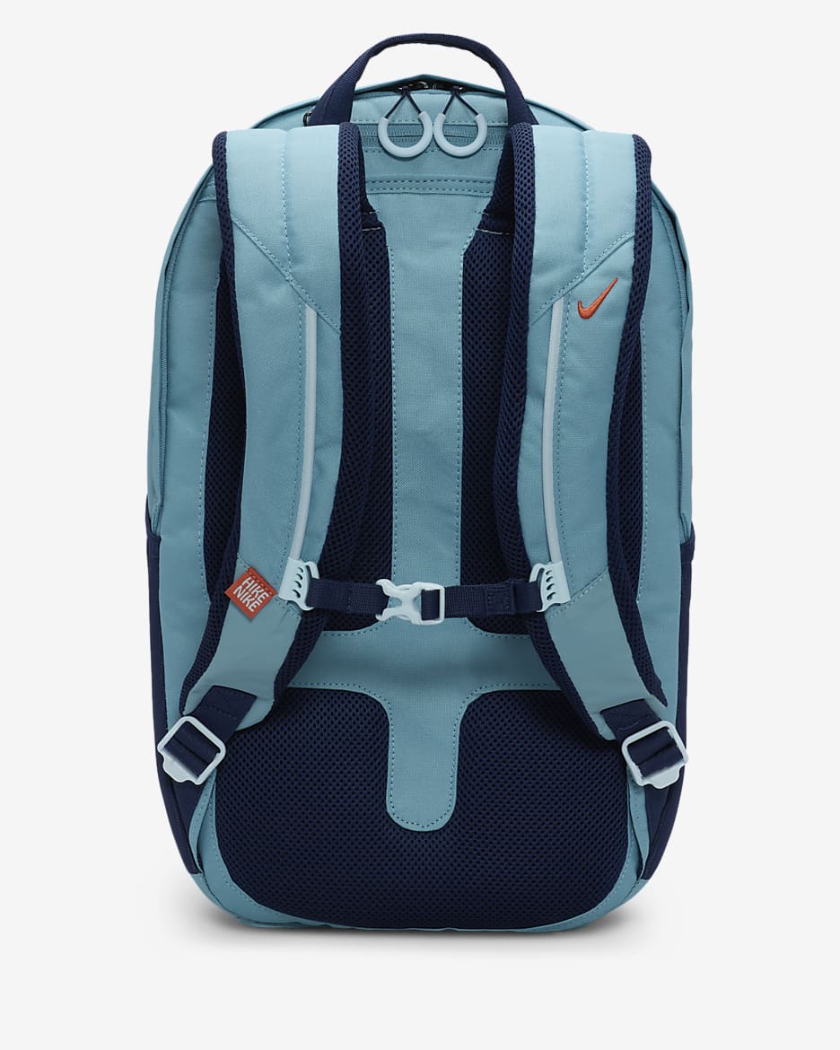 Nike Hike Day Pack (24L) - Denim Turquoise/Midnight Navy/Vintage Coral