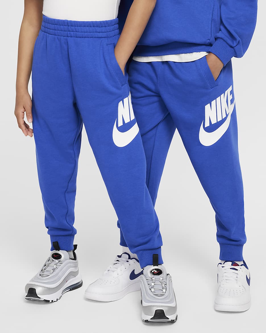 Pants de entrenamiento de French Terry para niños talla pequeña Nike Sportswear Club Fleece - Royal juego
