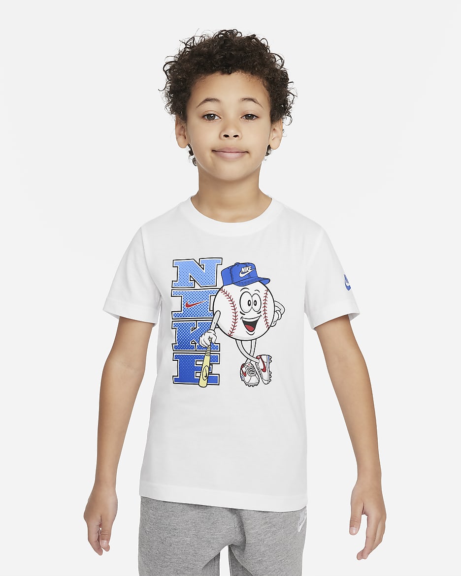 Nike Little Kids' Graphic T-Shirt - White