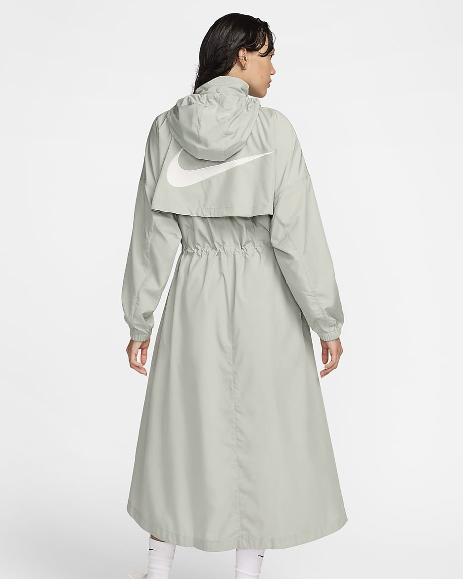 Nike Sportswear Essential Women's Trench Coat - Jade Horizon/Sail