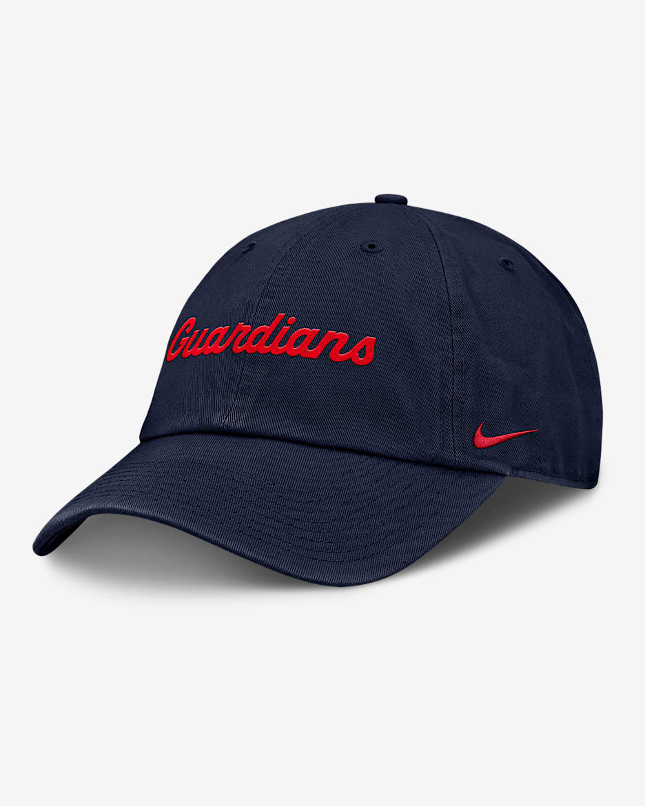 Cleveland Guardians Club Gorra Nike de la MLB ajustable para hombre - Azul marino universitario