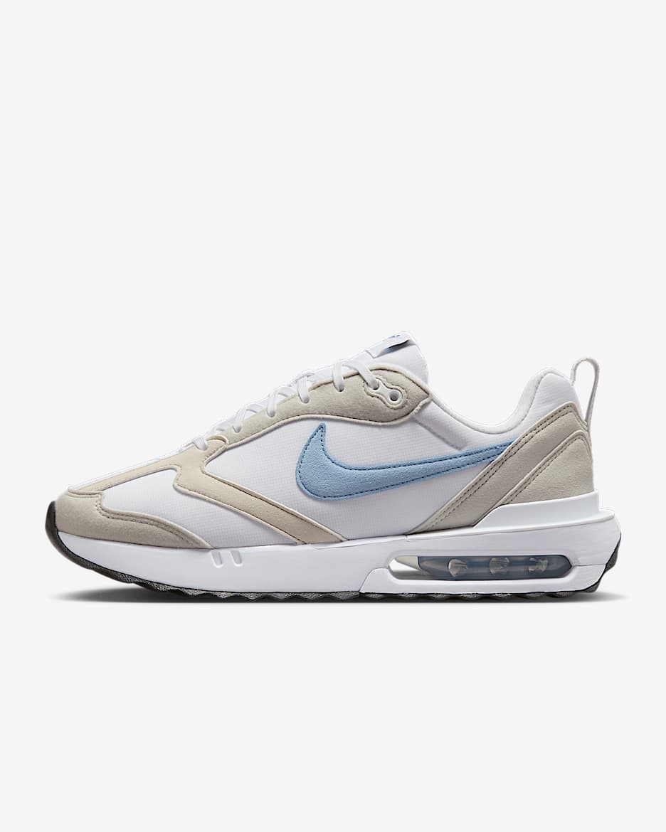 รองเท้าผู้หญิง Nike Air Max Dawn - ขาว/Light Bone/ดำ/Psychic Blue