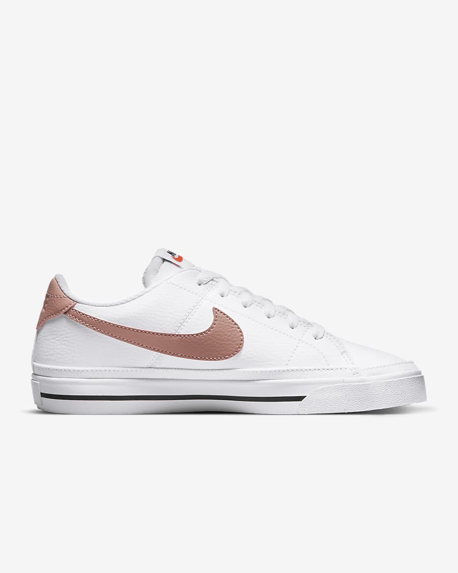 Calzado para mujer Nike Court Legacy Next Nature - Blanco/Naranja team/Negro/Susurro rosa