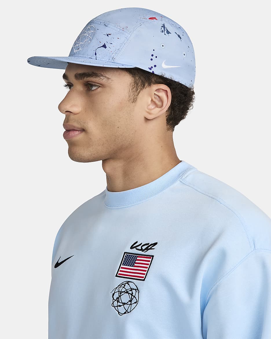 USA Fly Nike Dri-FIT Breaking Cap - Celestine Blue/Weiß