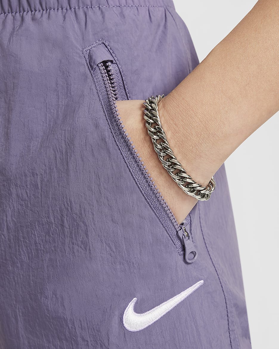 Nike Sportswear Big Kids' (Girls') High-Waisted Woven Cargo Pants - Daybreak