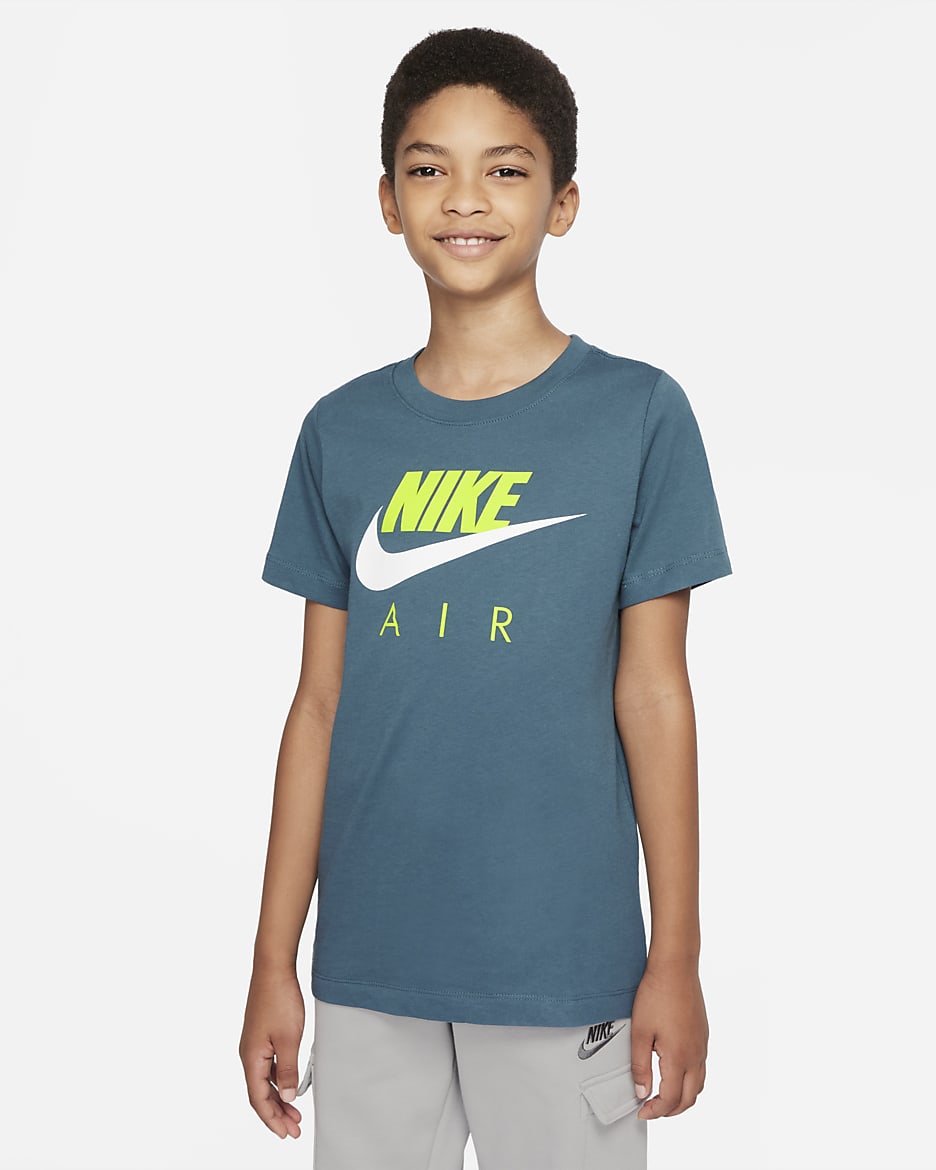 Nike Air Big Kids' (Boys') T-Shirt - Ash Green