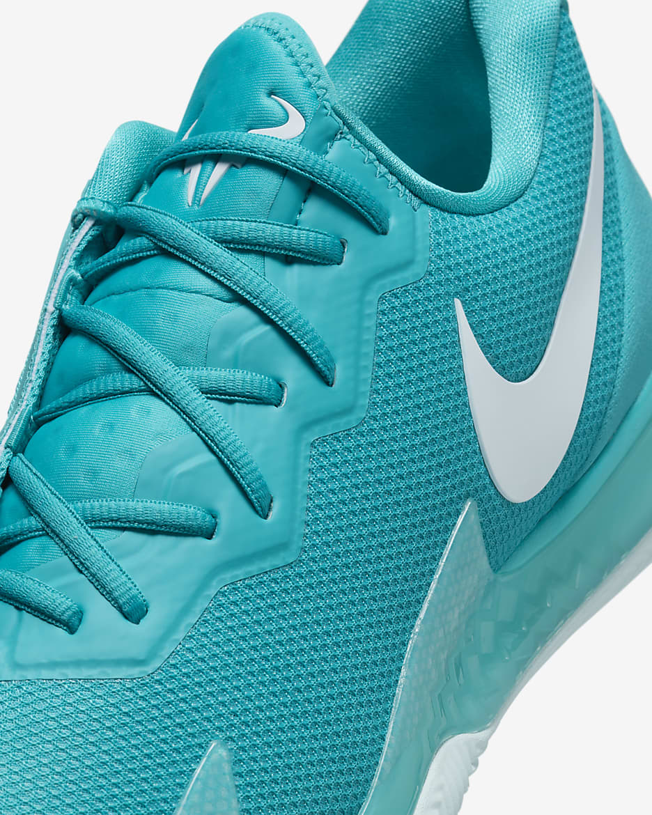 NikeCourt Air Zoom Vapor Cage 4 Rafa Tennisschoenen voor heren (gravel) - Dusty Cactus/Glacier Blue/Wit