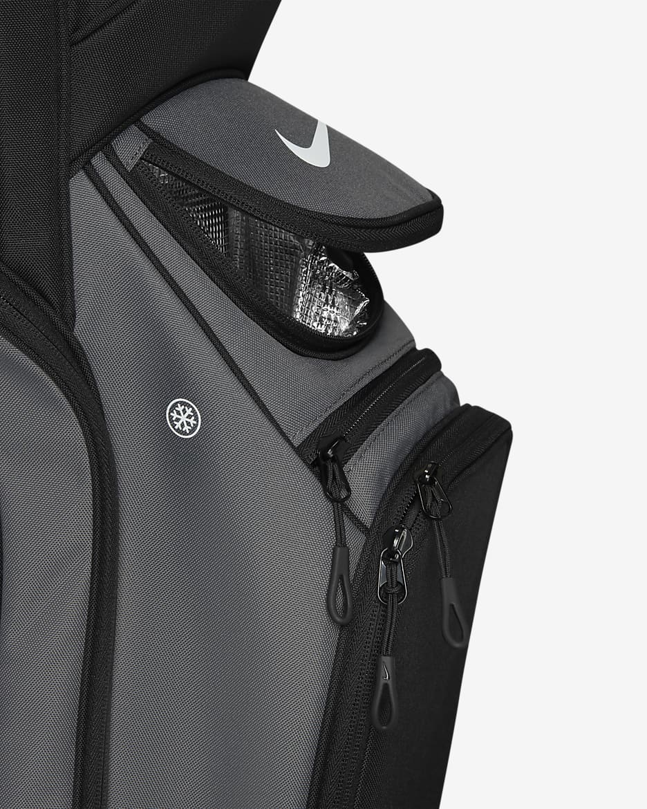 Nike Performance Cart Golf Bag - Black/Iron Grey/White