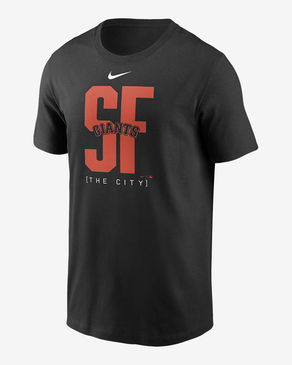 San Francisco Giants Team Scoreboard Men's Nike MLB T-Shirt - Black