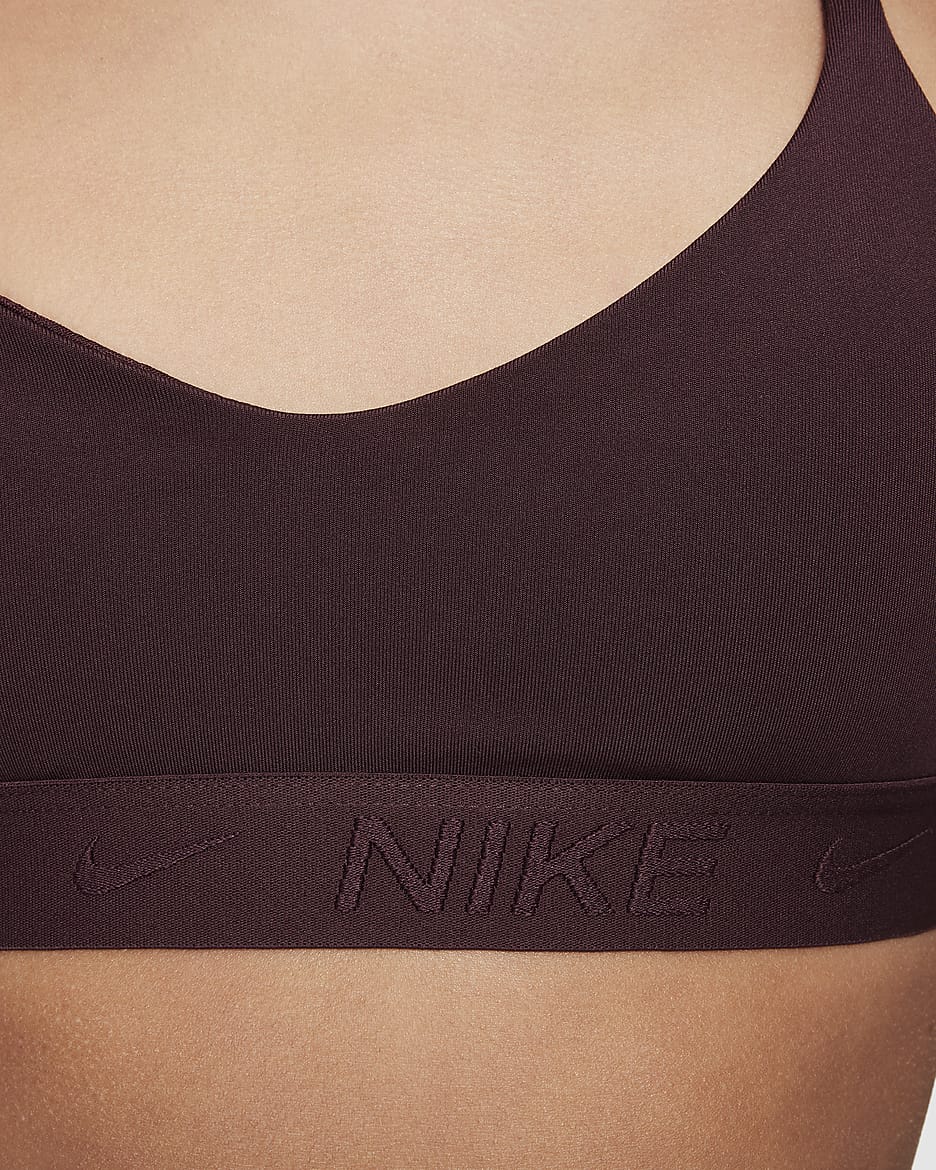 Nike Indy Girls' Sports Bra - Burgundy Crush/Burgundy Crush