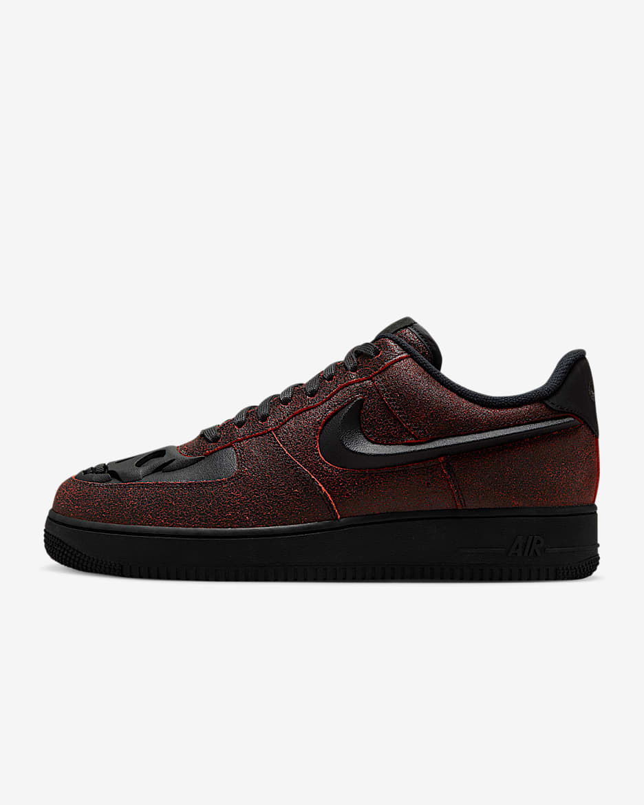 Nike Air Force 1 Retro Men's Shoes - Black/Crimson/Black