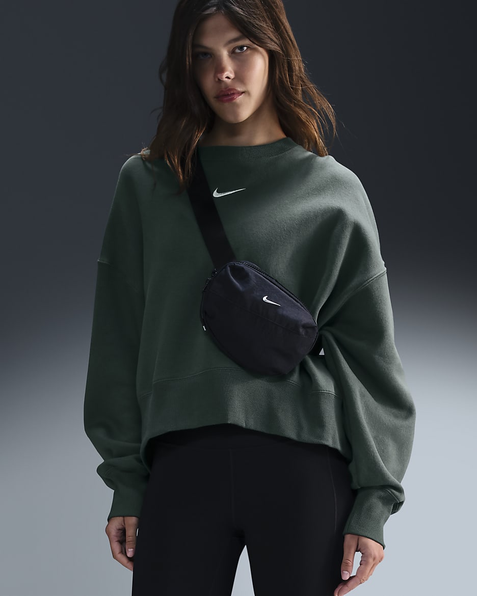 Nike Sportswear Phoenix Fleece Women's Over-Oversized Crew-Neck Sweatshirt - Vintage Green/Sail