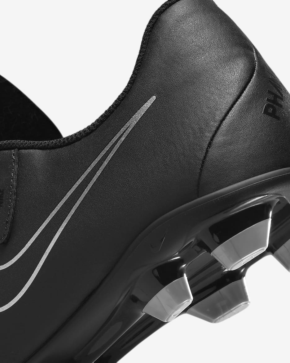 Fotbollssko Nike Jr. Phantom GX 2 Club MG med lågt skaft för barn/ungdom - Svart/Svart