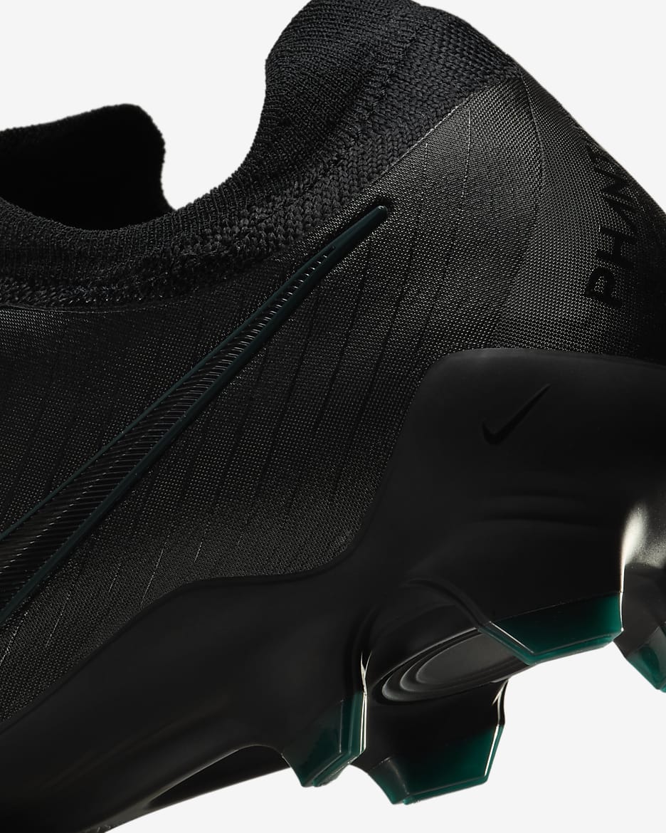 Nike Phantom GX 2 Pro FG Low-Top Soccer Cleats - Black/Deep Jungle/Black