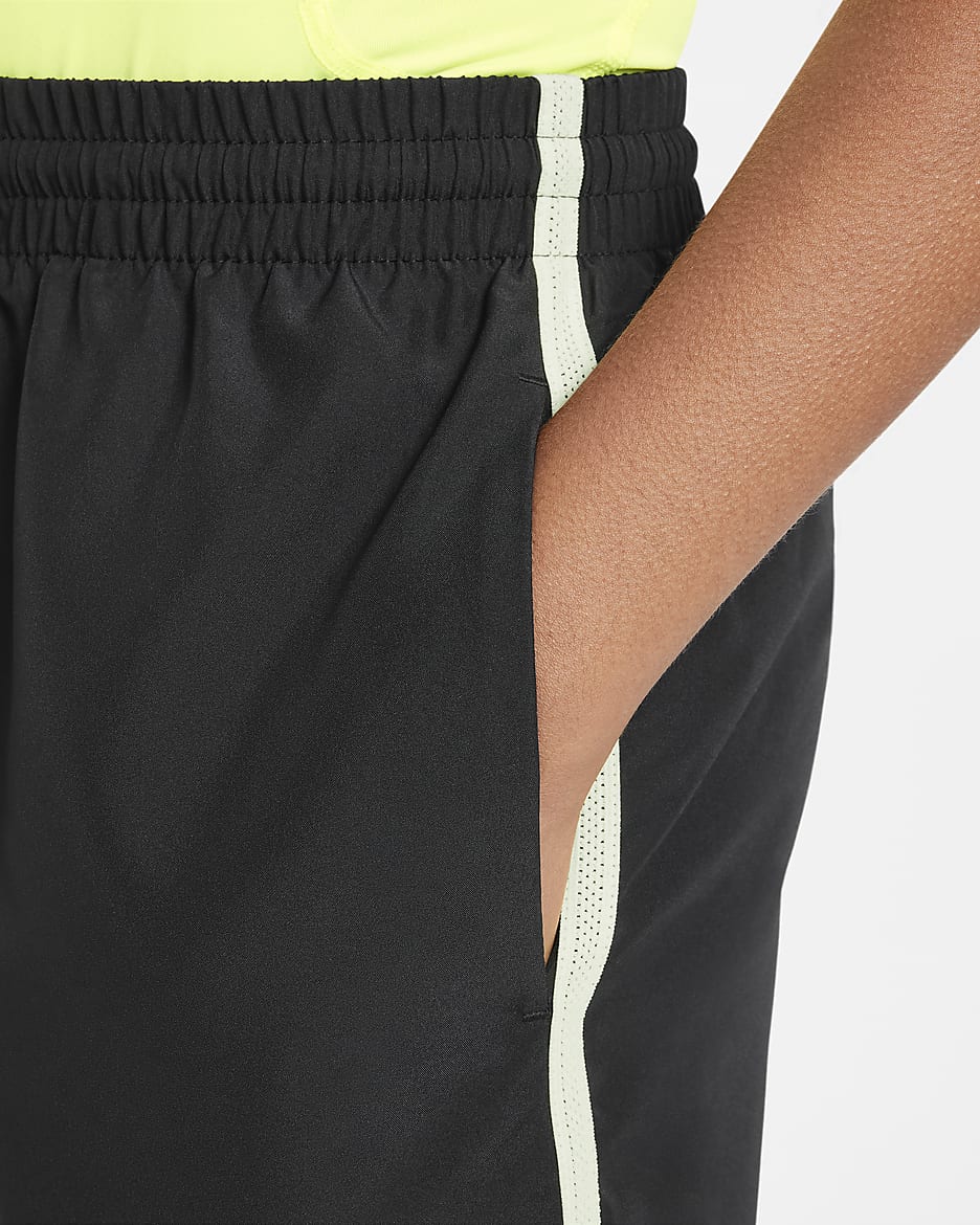 Nike Multi Big Kids' (Boys') Dri-FIT Training Shorts - Black/Volt