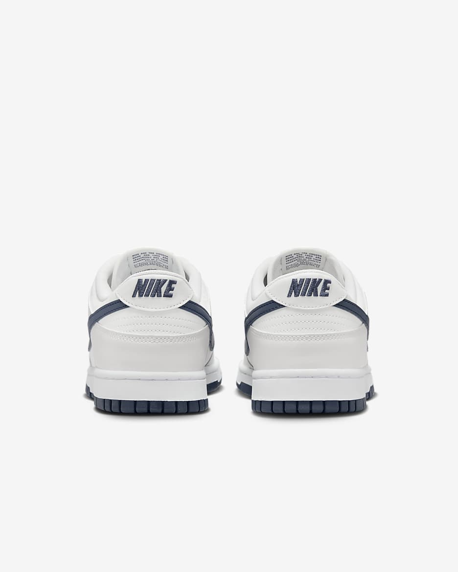 รองเท้าผู้ชาย Nike Dunk Low Retro - Summit White/Platinum Tint/ขาว/Midnight Navy