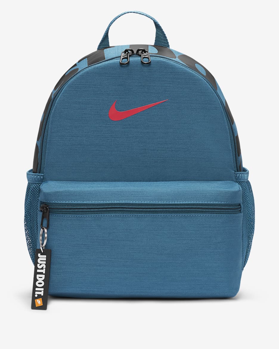 Nike Brasilia JDI Kids' Backpack (Mini) - Marina/Marina/Siren Red